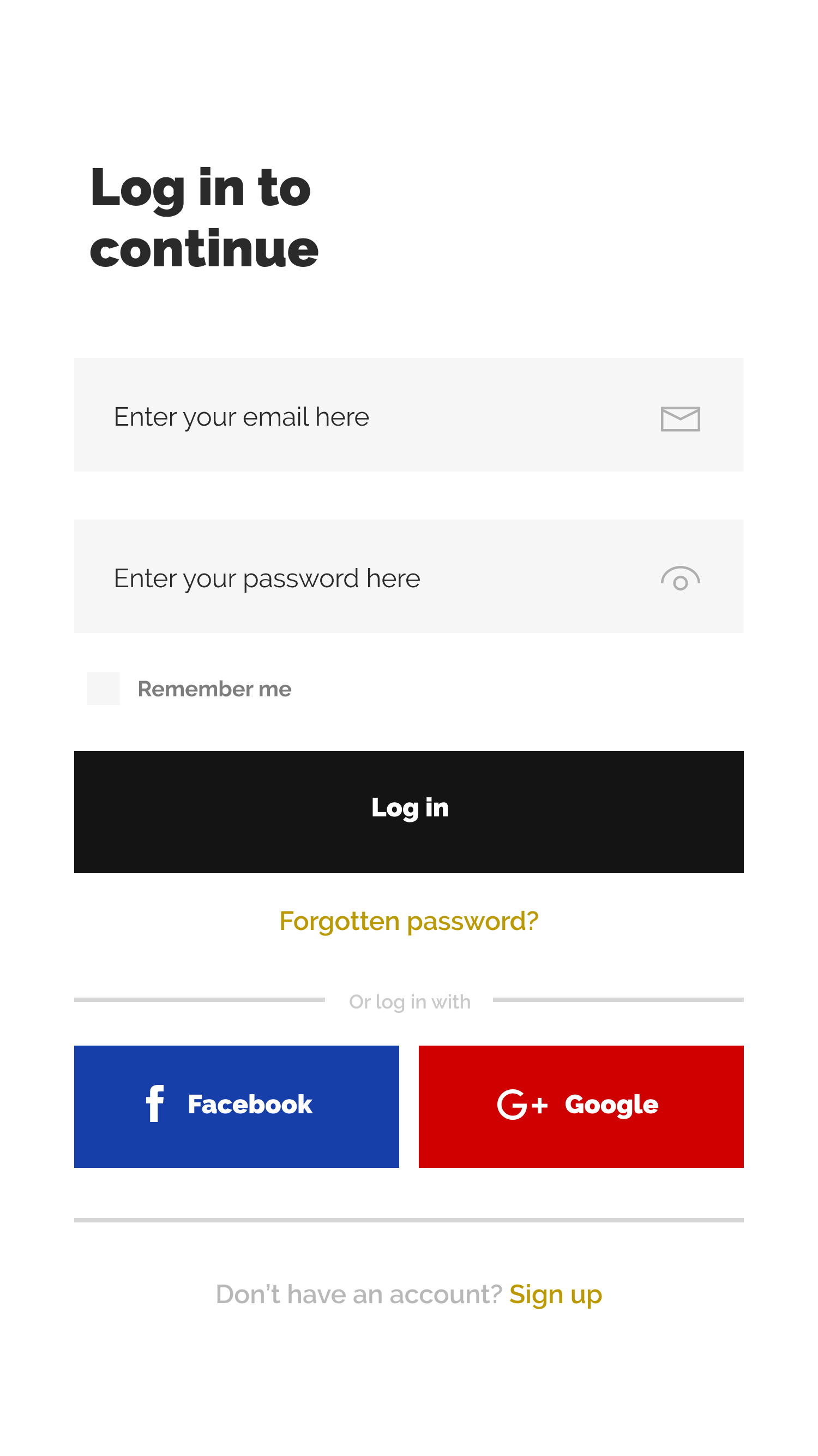 Mobile Login